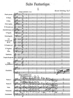 Schelling, Ernest: Suite Fantastique for piano and orchestra