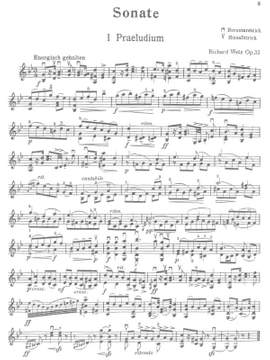 Wetz, Richard: Sonata op. 33 for violin solo