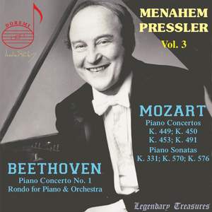 Wolfgang Amadeus Mozart; Ludwig van Beethoven: Menahem Pressler, Vol. 3