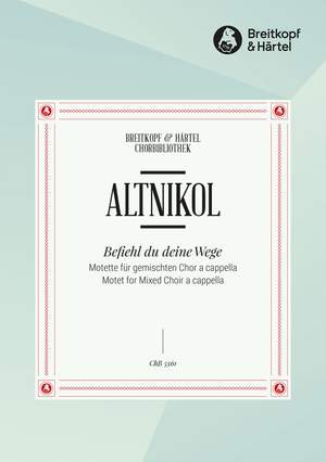Johann Christoph Altnikol: Befiehl du deine Wege