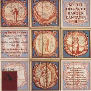 German Baroque Cantatas Ii - Works By Telemann/Fasch