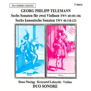 Georg Philipp Telemann: Sonatas For 2 Violins