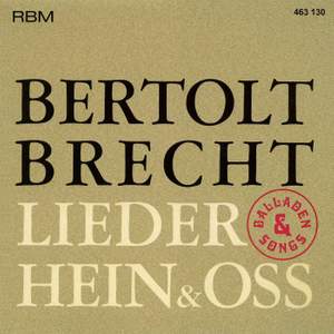 Bertolt Brecht - Balladen, Lieder & Songs