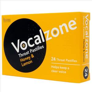 Vocalzone Throat Pastille - Honey And Lemon