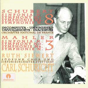 Schubert: Symphony No. 8 in B Minor 'Unfinished' - Mahler: Symphony No. 3 in D Minor (Live)
