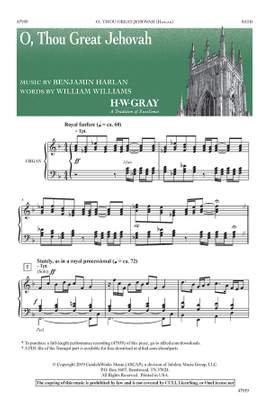 Williams, William: O Thou Great Jehovah SATB