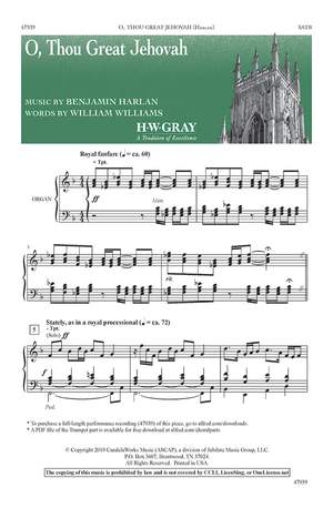 Williams, William: O Thou Great Jehovah SATB