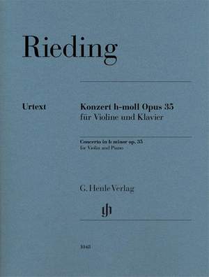 Oscar Rieding: Concerto in B Minor Op. 35 for Violin and Piano
