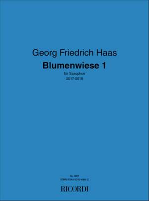 Georg Friedrich Haas: Blumenwiese 1