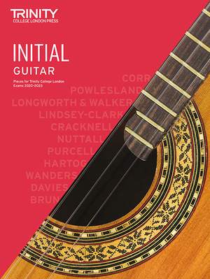 Trinity College London Classical Guitar Initial Grade 2020-2023