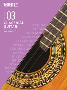 Trinity College London Classical Guitar Grade 3 2020-2023