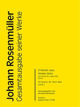 Rosenmueller, J: O Nomen Jesu, Nomen dulce RWV.E8