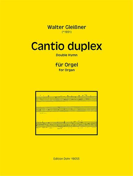 Gleißner, W: Cantio duplex