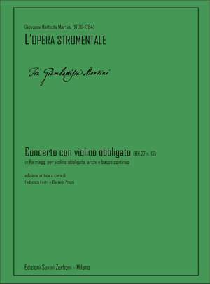 Giovanni Battista Martini: Concerto con violino obbligato (HH.27 n. 13)