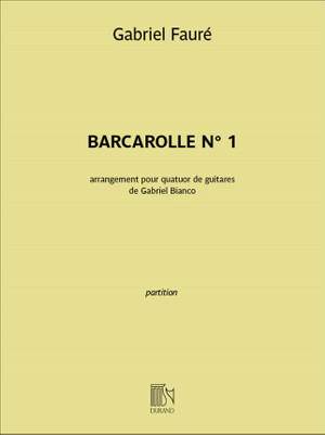 Gabriel Fauré: Barcarolle n°1