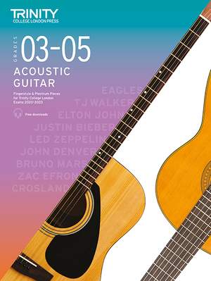 Trinity College London Acoustic Guitar Grades 3-5 2020-2023