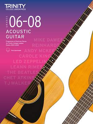 Trinity College London Acoustic Guitar Grades 6-8 2020-2023