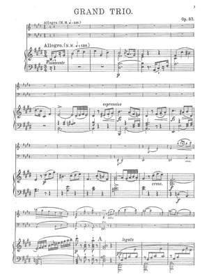 Hummel, Johann Nepomuk: Grand Trio op. 83 for violin, cello and piano