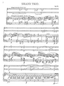 Hummel, Johann Nepomuk: Grand Trio op. 93 for violin, cello and piano