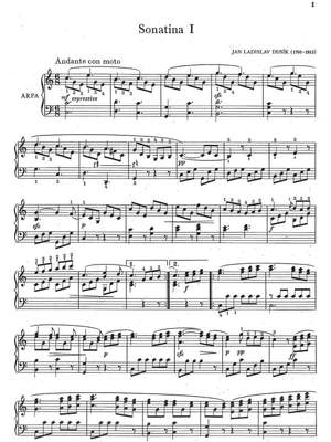 Dusík, Jan Ladislav: Six Sonatines for harp solo