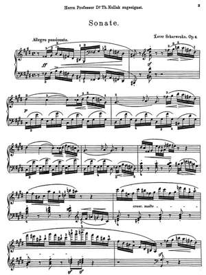 Scharwenka, Xaver: First Piano Sonata C-sharp minor op. 6