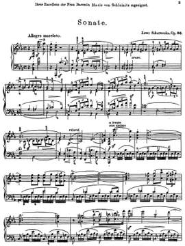 Scharwenka, Xaver: Second Piano Sonata E-flat major op. 36