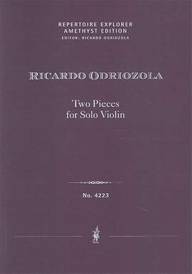 Odriozola, Ricardo: Two Pieces for Solo Violin