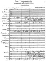 Sekles, Bernhard: Die Temperamente Op. 25, four movements for grand orchestra Product Image