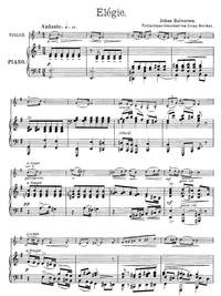 Halvorsen, Johan: Elégy for violin and piano