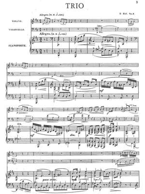 Kiel, Friedrich: Piano Trio op. 3 for violin, cello and piano