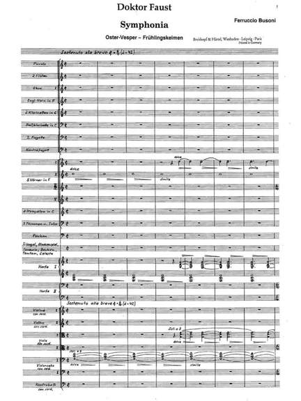 Busoni, Ferruccio: Doktor Faust
