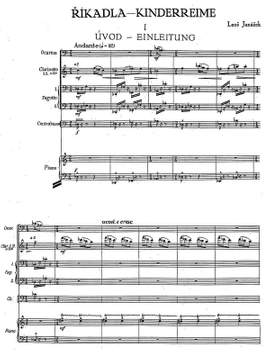 Janacek, Leos: Říkadla (Nursery Rhymes) for chamber choir and 10 instruments