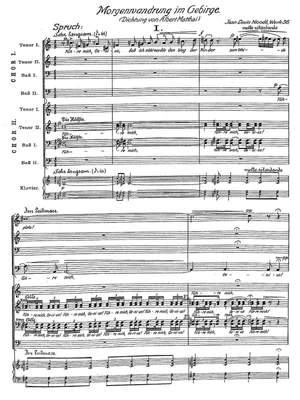 Nicodé, Jean Louis: Morgenwandrung im Gebirge. Symphony Op. 36 for male choir a cappella