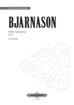 Bjarnason, Daniel: Violin Concerto (score)