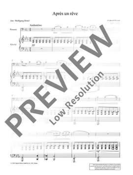 Fauré, G: Après un rêve op. 7/1