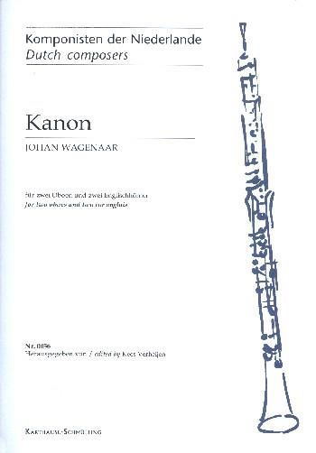 Johan Wagenaar: Kanon