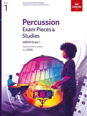 ABRSM Percussion Selected Exam Pieces & Studies from 2020, Grade 1