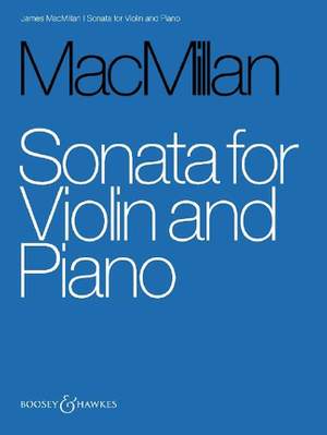 MacMillan, J: Sonata for Violin and Piano