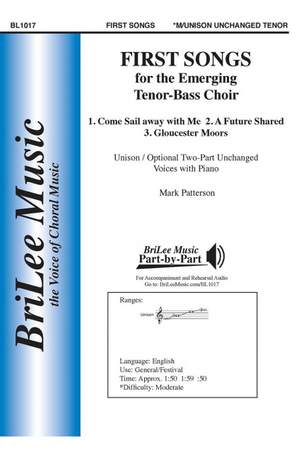 Patterson, M: First Songs for Emerging Tenor-Bass Choir