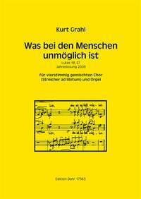 Grahl, K: Was bei den Menschen unmöglich