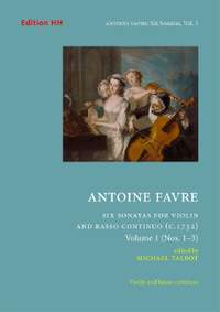 Favre, A: Six sonatas, volume 1 (Nos. 1–3)