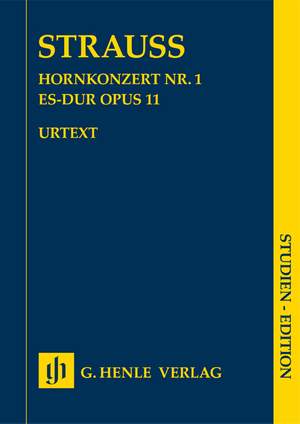 Strauss, R: Horn Concerto no. 1 E flat major op. 11