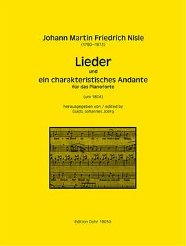 Nisle, J F: Lieder und ein Charakteristisches Andante