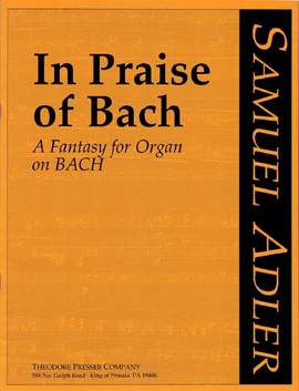 Adler, S: In Praise Of Bach