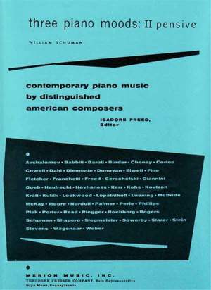 Schuman, W: Three Piano Moods