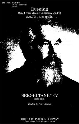 Taneyev, S: Evening op. 27