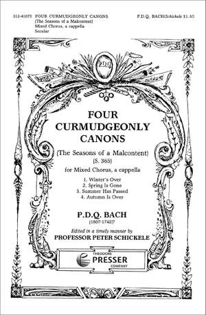Bach, P: Four Curmudgeonly Canons