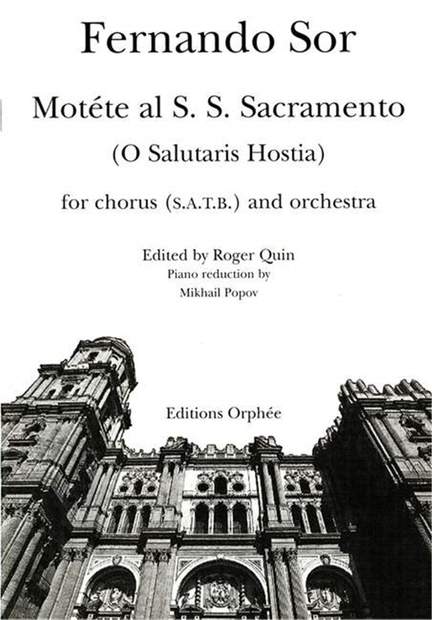 Sor, F: Motete Al S.S. Sacramento