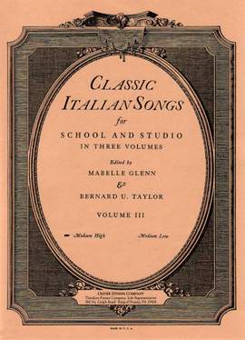 Various: Classic Italian Songs, Vol. 3 Med-High