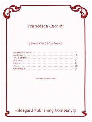 Caccini, F: Seven Pieces for Voice